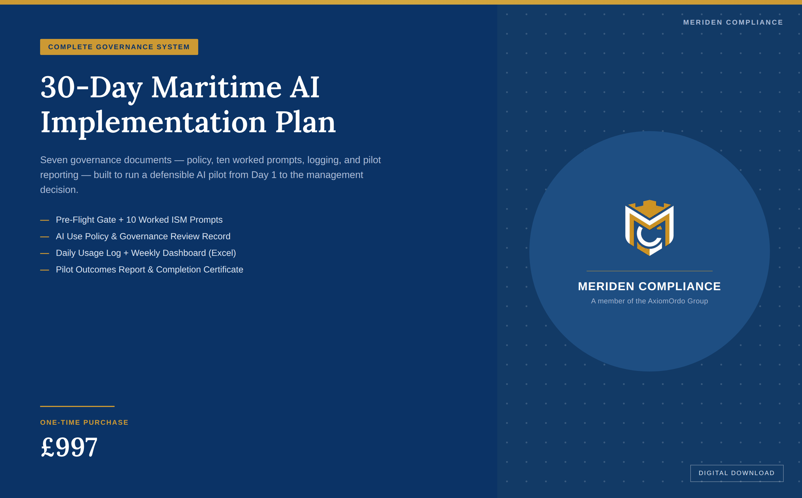 30-Day Maritime AI Implementation Plan