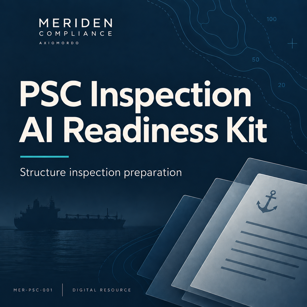 PSC Inspection AI Readiness Kit digital resource cover from Meriden Compliance.